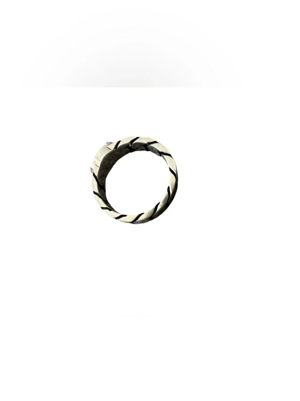 GUCCI Interlocking G Green Enamel Sterling Silver Ring - size US 7.25 - Picture 3 of 10